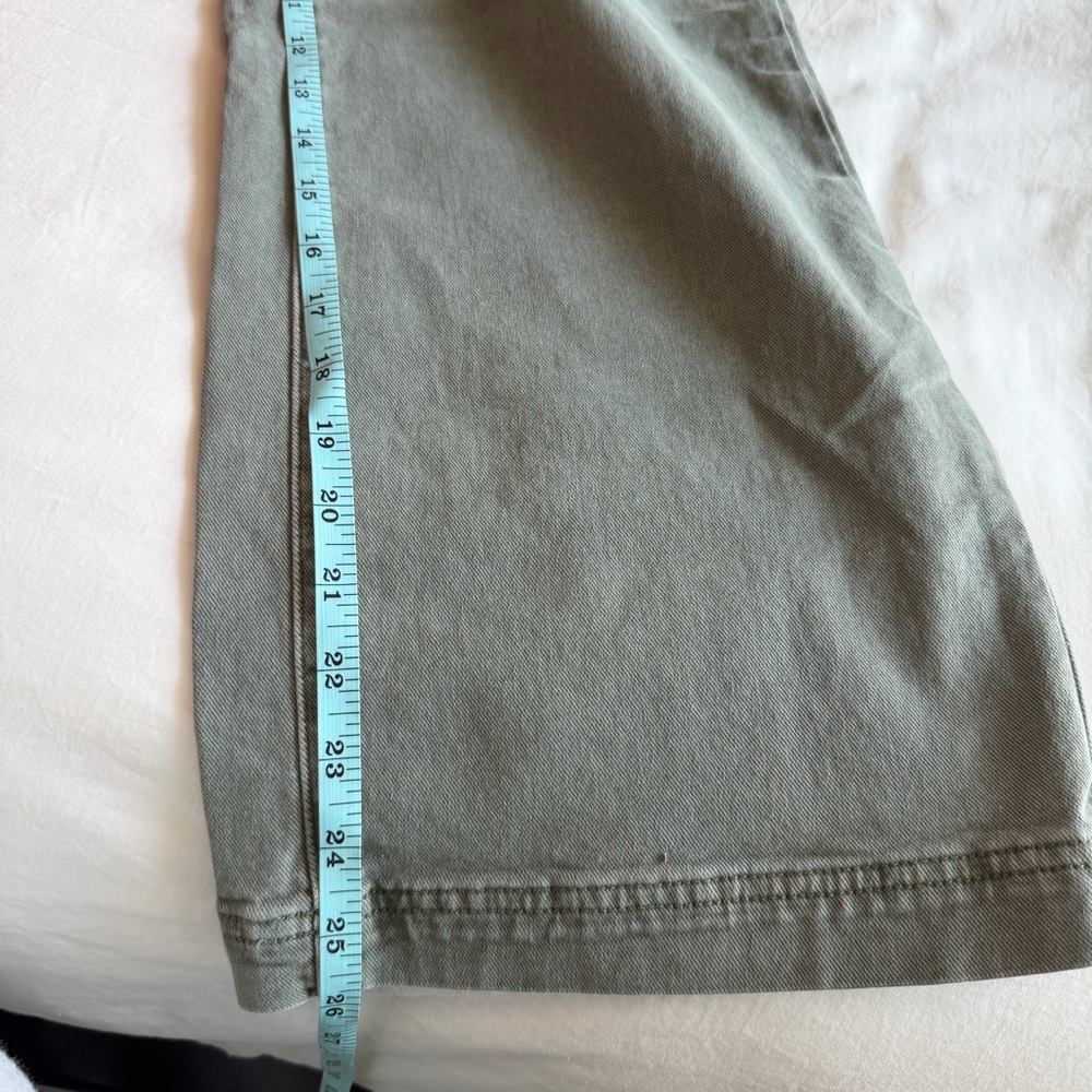 PAIGE Anessa Carpenter Wide Leg Jeans in Vintage Sweet Succulent - Picture 15 of 15